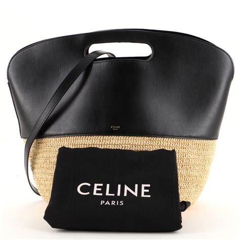 celine basket bag black